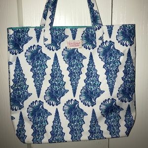 Lilly Pulitzer Blue Seashell Tote